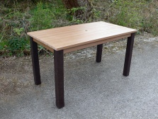 Thames Garden Table  Synthetic Wood Top  Recycled Plastic